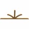 Ekena Millwork Richland Rough Sawn Timber Gable Bracket, Western Red Cedar, 96"W x 40"H x 2"D x 4"F, 10/12 Pitch GBW096X40X0204RIC00RWR - alternate 4